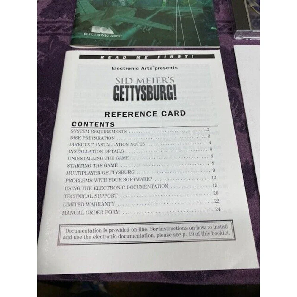 Sid Meier's Gettysburg! Big Box Computer Game Fraxis Electronic Arts (PC, 2000)
